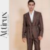 Brown Belt Style Brown Two Piece Suit - Two Piece Suit for Men Online in USA