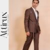 Brown Belt Style Brown Two Piece Suit - Two Piece Suit for Men Online in USA