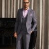 Grey Pinstripe Three Piece Suit for Men by Attirux - 3 Piece Suit