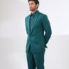 Teal Blue Two Piece Suit for Men by Attirux | Two Piece Suit