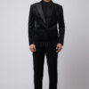 Black Designer Wedding Tuxedo Suit - Black Groom Tux in USA