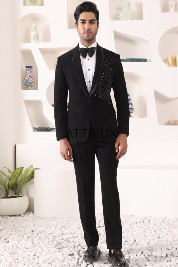 Black tuxedo 2pcs in USA. USA Black WEdding Tuxedo