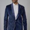 Designer Blue Velvet Groom Tuxedo Suit - Designer Tuxedo in USA