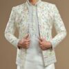 Ivory Prince Coat with Kurta Pajama_ Prince Coat